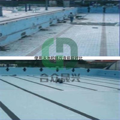 天津 老旧泳池改造 加强筋 泳池贴膜 施工