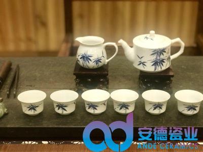 陶瓷功夫茶具陶瓷茶具定制青花陶瓷茶具