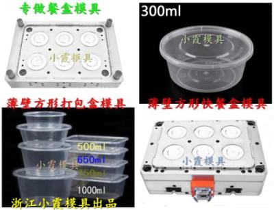 薄壁塑料盒模具 一次性塑料保鲜盒模具开模