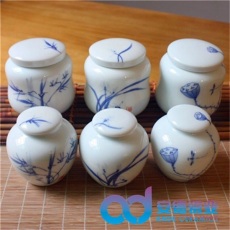 陶瓷罐子陶瓷罐子定做陶瓷蜂蜜罐陶瓷储物罐