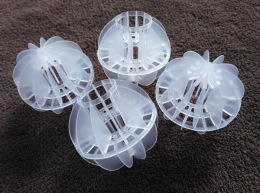 塑料多面空心球聚丙烯双孔多面空心球价格PP
