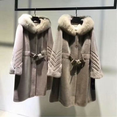 北京秋冬女装大衣品牌羊绒大衣羊剪绒大衣批