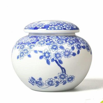 广东青花陶瓷膏滋罐膏方罐1斤装批发