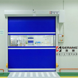 常州扬子江药业车间内部使用的快速卷帘门