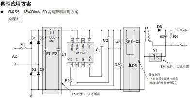 高性能原邊反饋控制開關(guān)芯片SM7525功率兼容