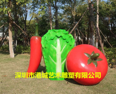 江西创意玻璃纤维仿真瓜果西红柿雕塑厂家
