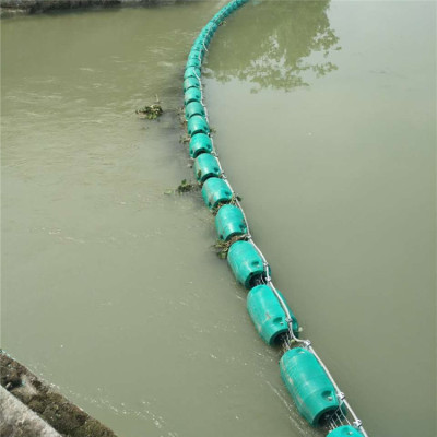 水下垃圾拦截浮筒挂网塑料浮体价格