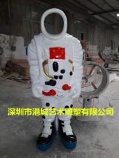 深圳玻璃钢航天模型宇航员雕塑批发商
