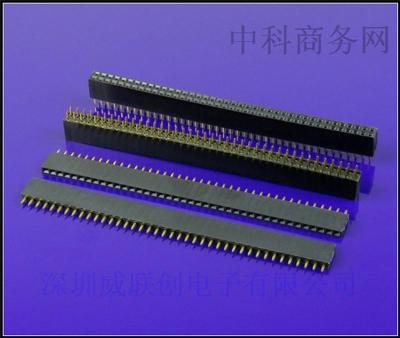 2X40-80P排母/2.54mm针距 单排/双排 排母