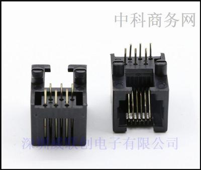 6P插板-RJ45网口/PCB电话插座/水晶头插座