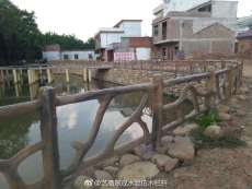 湖北新农村建设异形仿树藤栏杆