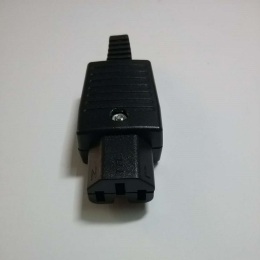 电源连接器WD-09品字尾iec电器联接插头