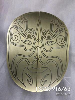 青古铜铝板雕刻拉手定做异形拉手厂家