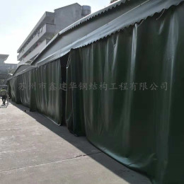 吴江黎里镇供应移动推拉棚 物流活动雨篷