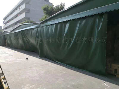 吴江黎里镇供应移动推拉棚 物流活动雨篷