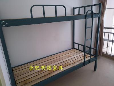 合肥鐵架子床加厚方柱雙層床宿舍上下鋪床銷(xiāo)
