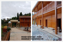 四川省阿坝州新建木屋民居涂刷水性漆