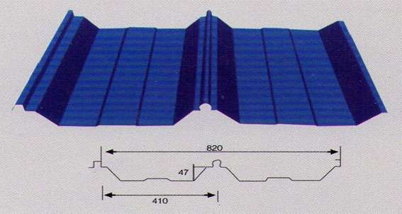 金属瓦yx50-410-820型屋面彩钢瓦价格及型号