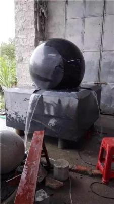 花岗岩风水球 芝麻黑风水球 黑色石材风水球