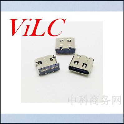 板上型3.1USB type C母座-16P贴片 3A大电流