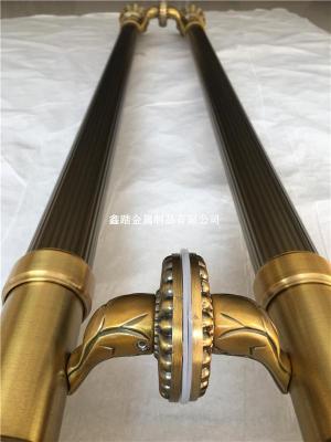 高檔黃古銅不銹鋼大門拉手廠家定做