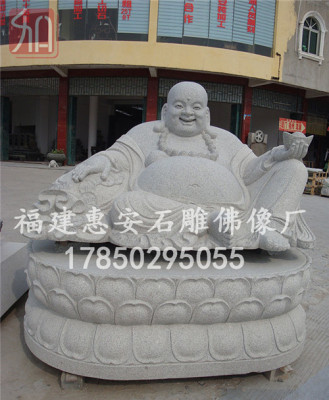 大型石雕弥勒佛像摆件惠安开心弥勒浮雕圆雕