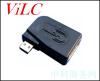 MICRO微型HDMI公头OTG转标准HDMI母座-L形