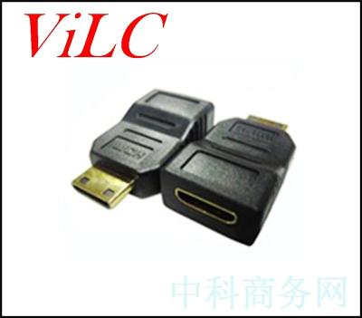 MICRO微型HDMI公头OTG转标准HDMI母座-L形
