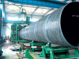 大口径2020乘10螺旋钢管生产工艺流程