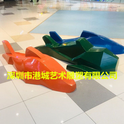 深圳生产装饰玻璃钢鲸鱼休闲椅雕塑价格
