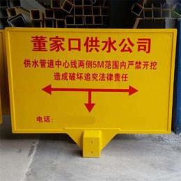 单立柱供水管道警示牌/供水管道警示牌价格