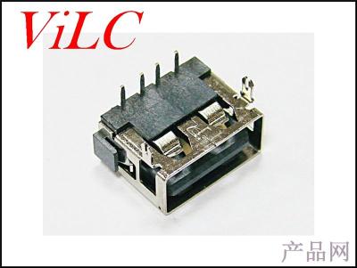 短体10.0A母 90度二脚鱼叉 直边 高6.2 黑胶