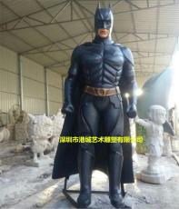 电影动漫玻璃钢机器人蝙蝠侠模型雕塑摆件