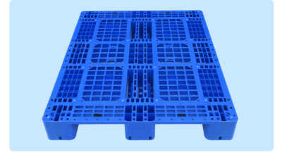 网格川字塑料托盘防潮防蛀仓储叉车运输托盘