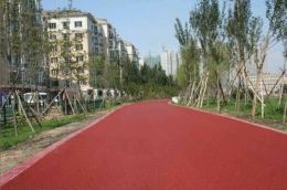 广西桂林彩色沥青冷补料铺筑会变魔术的路面