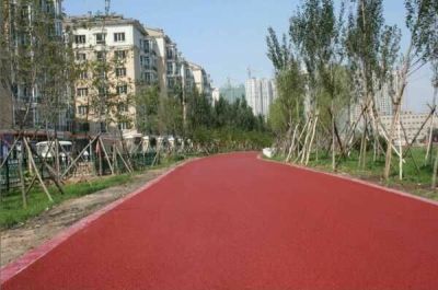 广西桂林彩色沥青冷补料铺筑会变魔术的路面