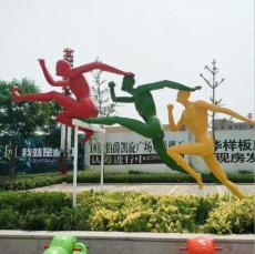 深圳玻璃钢校园运动抽象人物模型雕塑厂家
