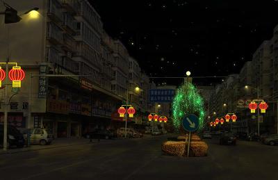 LED过街灯 中国结过街灯