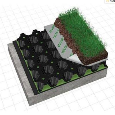 车库屋顶绿化塑料排水板/屋顶花园塑料排水