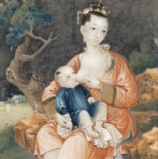 十八世纪 中国画派 哺乳母亲