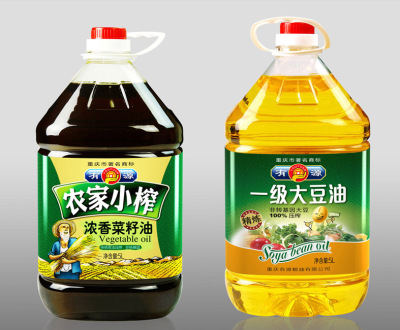 重庆食用油包装设计 菜油调和油芝麻油设计