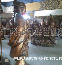 北京博物馆人物雕塑