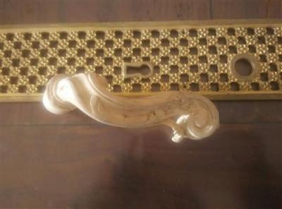 欧美门锁铜花板装饰板/铜拉手