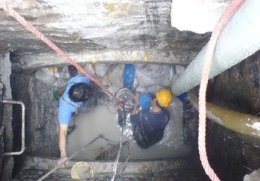 北橋污水管道淤泥清理、污水井清理