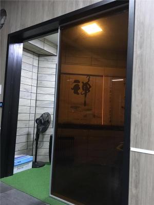 佛山萨洛德门厂 钢化玻璃门 双层夹丝玻璃门
