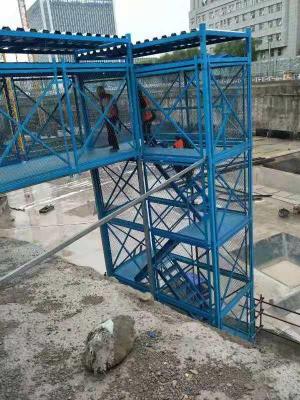 安全施工梯笼桥梁安全爬梯框架式安全梯笼厂