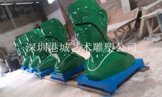 深圳专业批发零售玻璃钢人头花钵花盆雕塑厂