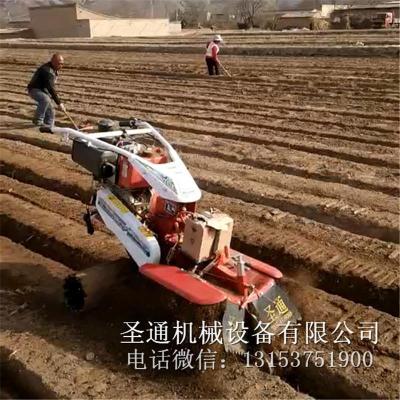 红薯栽种开沟起垄机 手扶式大葱培土机