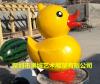 惠州批发零售仿真玻璃钢小黄鸭雕塑报价厂家
