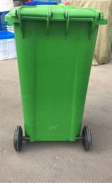 120升移动环卫塑料垃圾桶